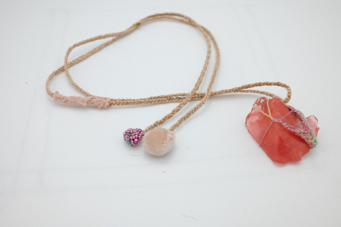 Naszyjnik KWARC ARBUZOWY